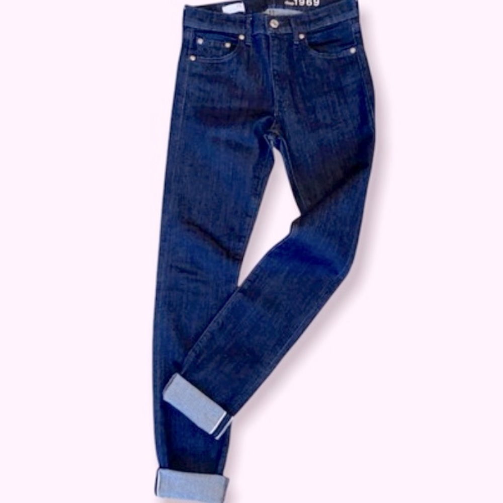 GAP 1969 Slim Straight Dark Wash Jeans 25R